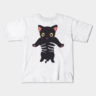 Black Kitten Being Held Black Cat Lover Kids T-Shirt